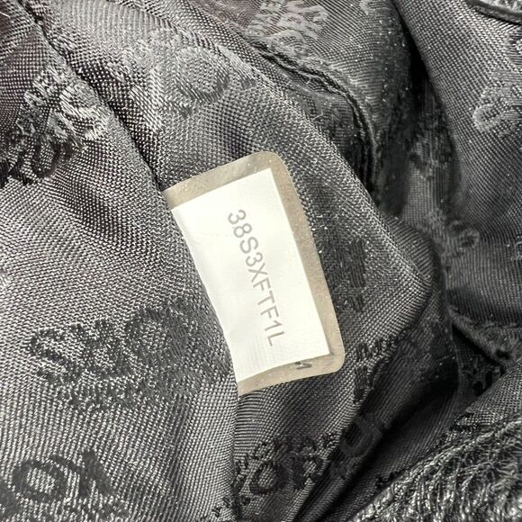 Michael Kors purse black leather gold chain shoulder flap fulton small bag - Picture 13 of 16